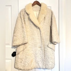 Vintage Dan Millstein New York | Paris Textured Coat with Fur Collar